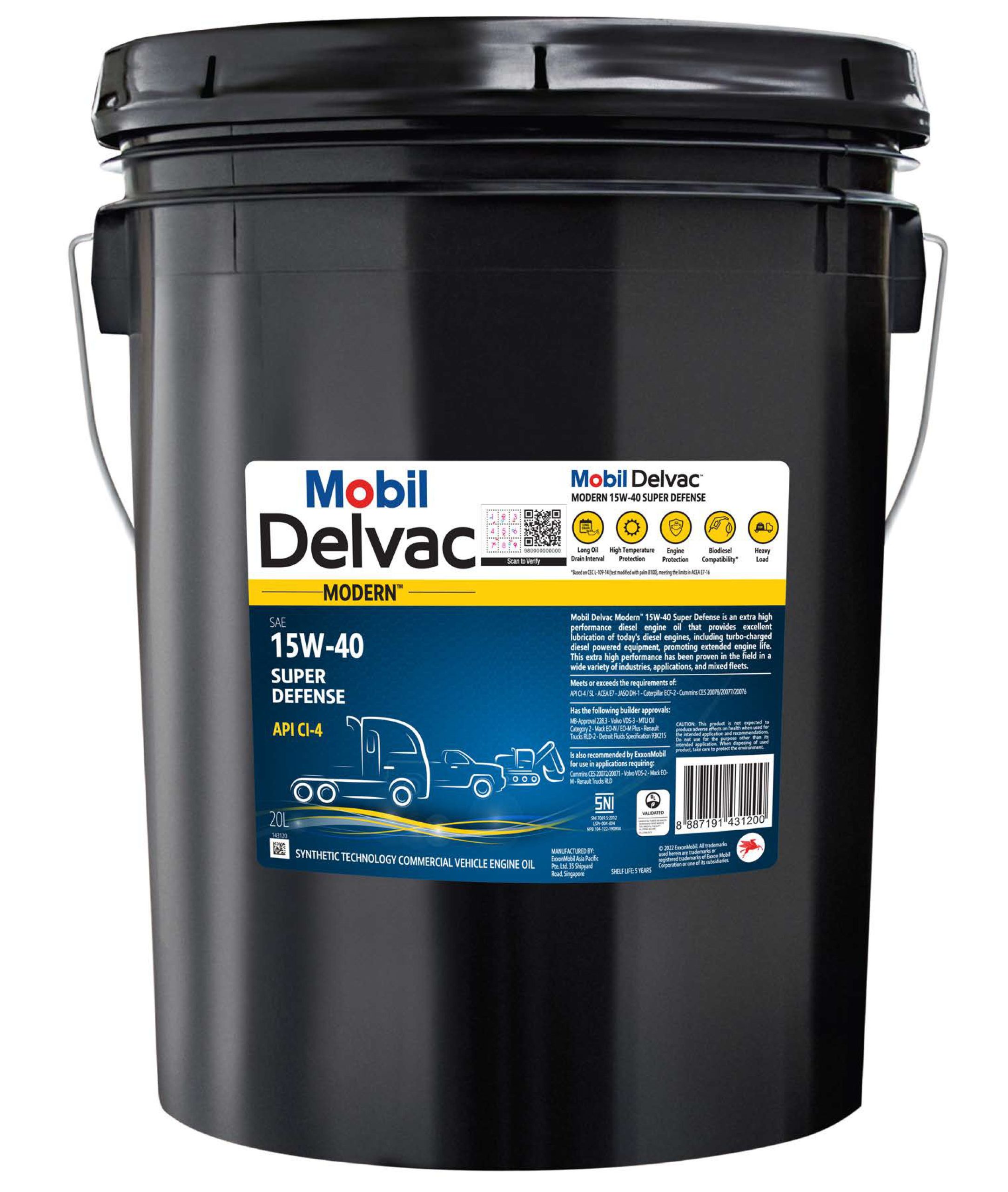 Mobil Delvac Modern 15W-40 Super Defense